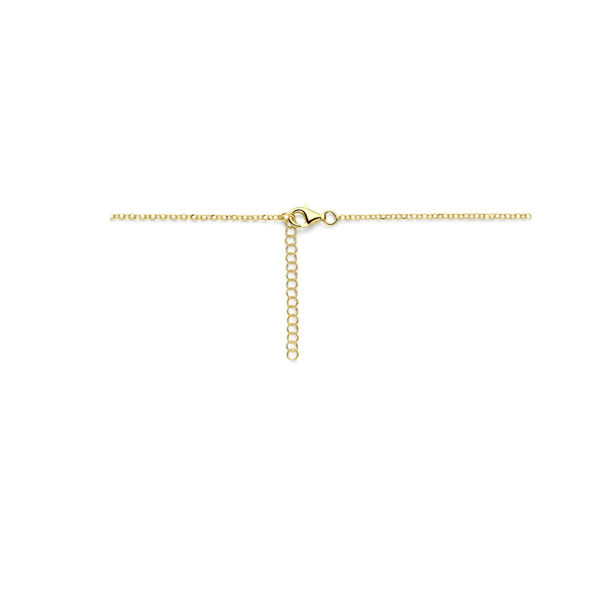Verguld zilveren dames ketting – anker schakel 41-45 cm