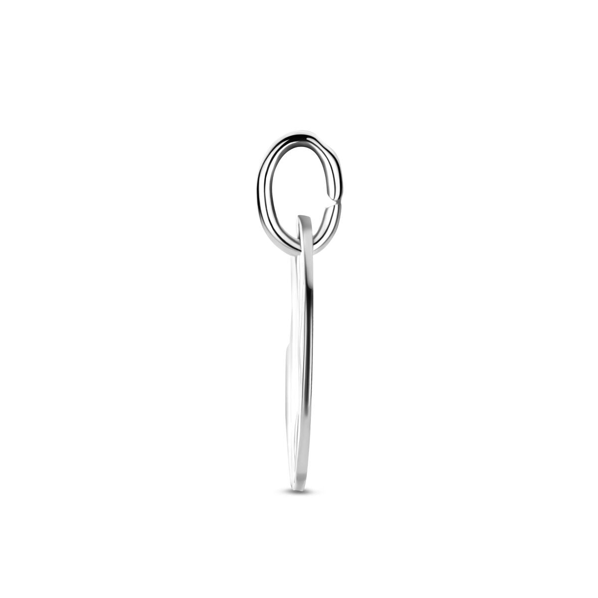 Zilveren graveerhanger 925 gerhodineerd – 12 mm
