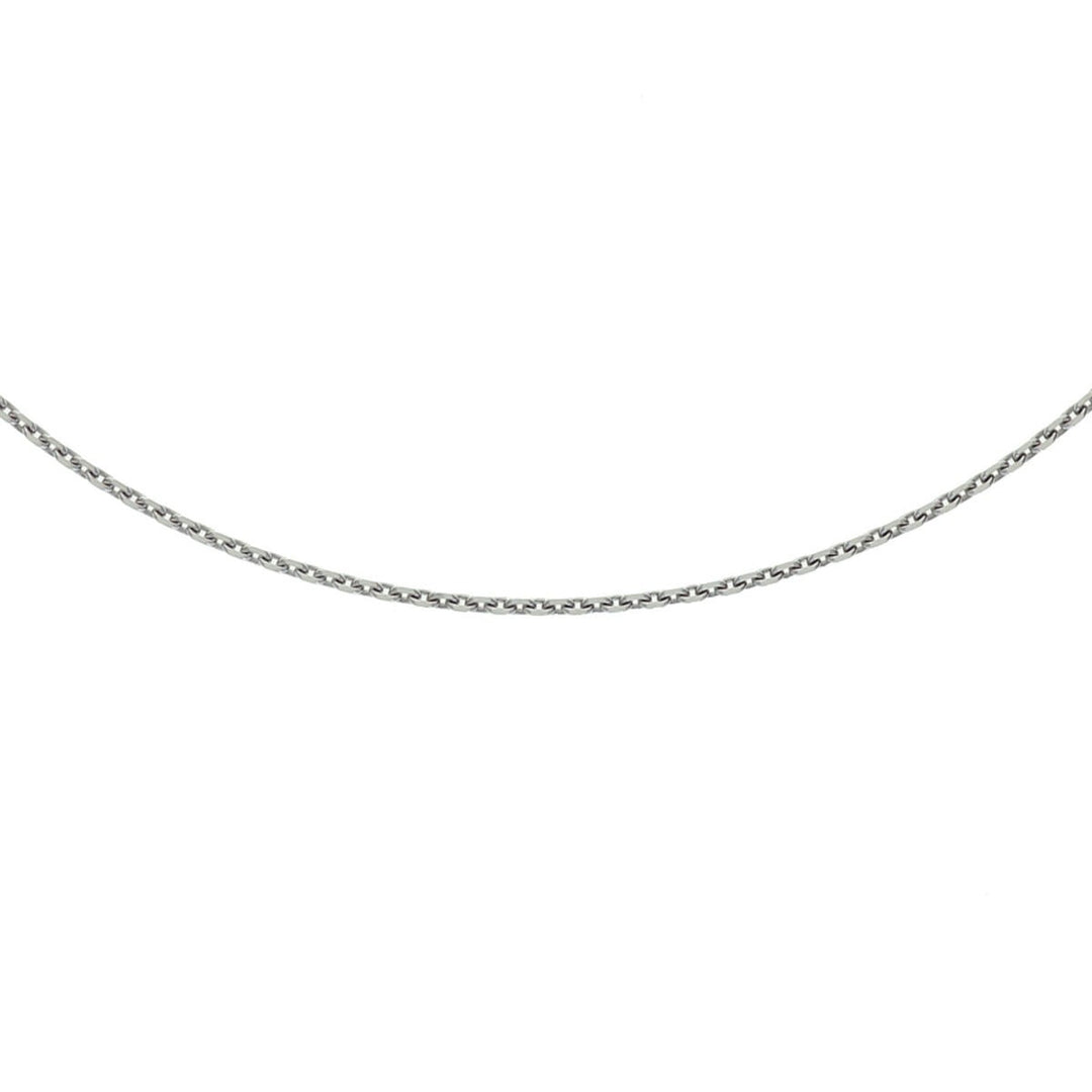 necklace anchor diamond-plated 1.1 mm 41 + 4 cm silver rhodium-plated