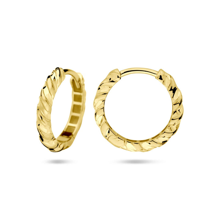 14k Geelgouden Klapoorringen