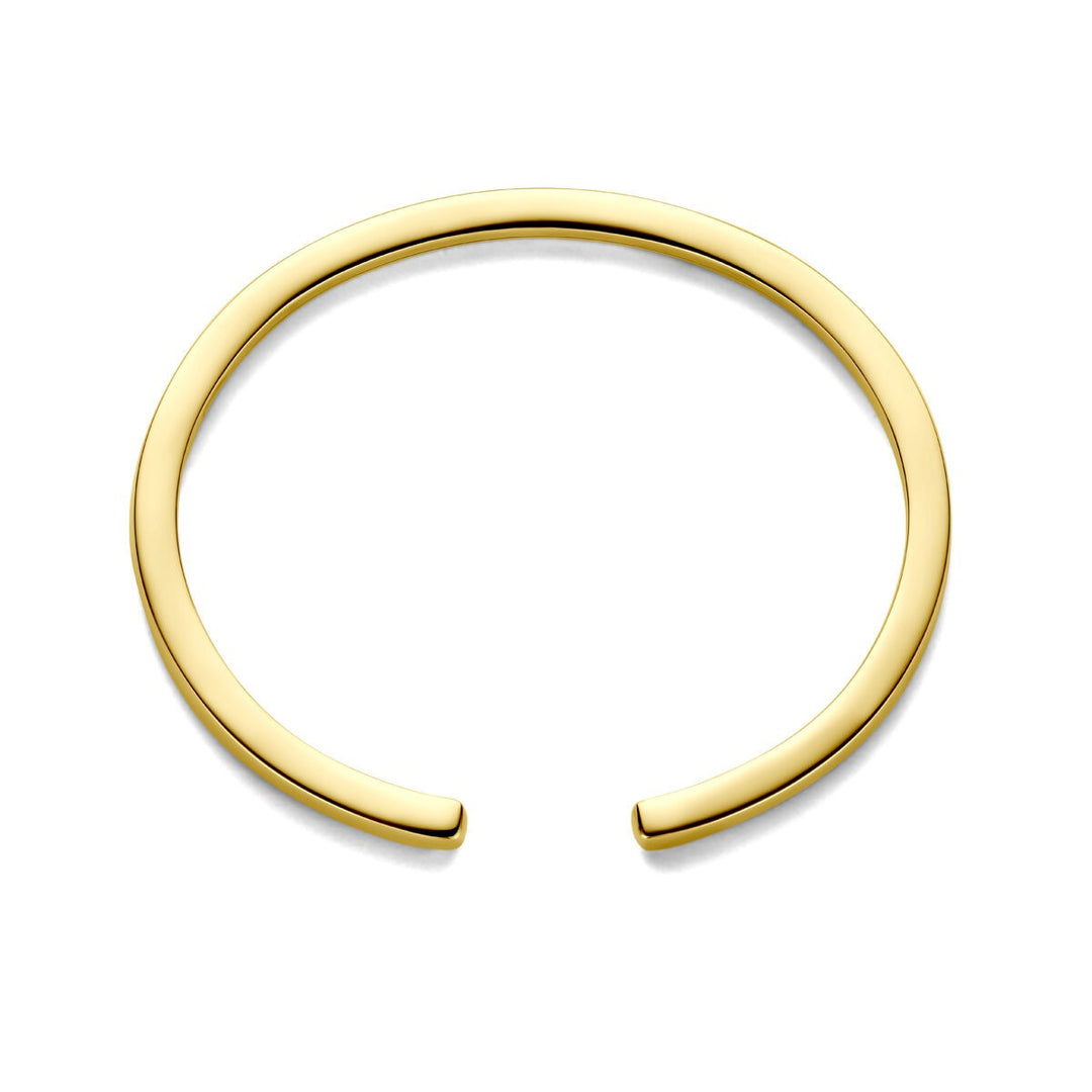Gouden spang armband dames – 14k geelgoud 4 mm breed