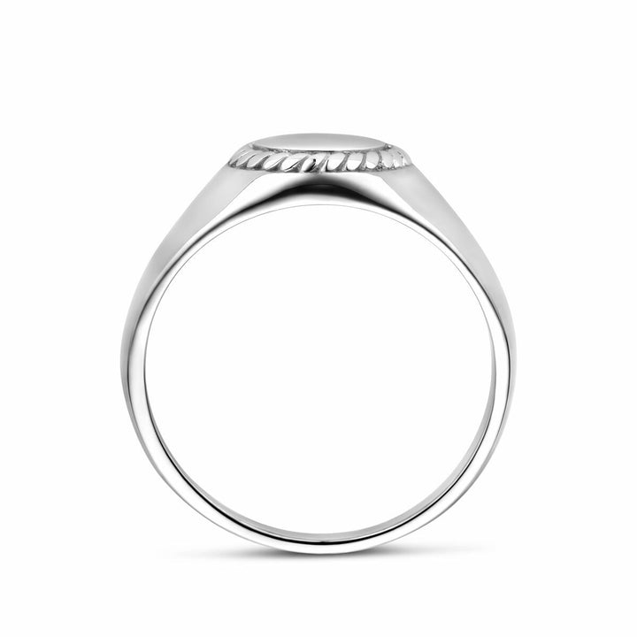 Zilveren dames zegelring – gerhodineerd 925 zilver