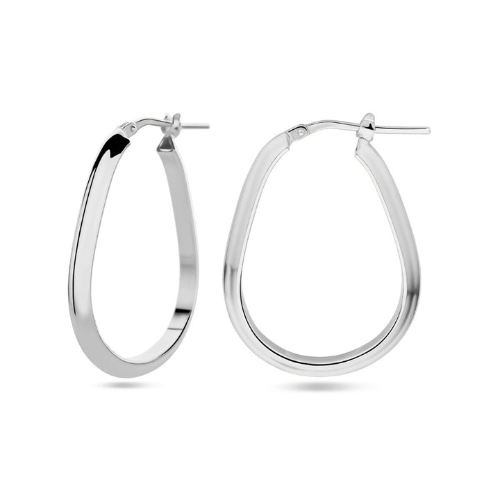 Gerhodineerd 925 zilveren oorringen