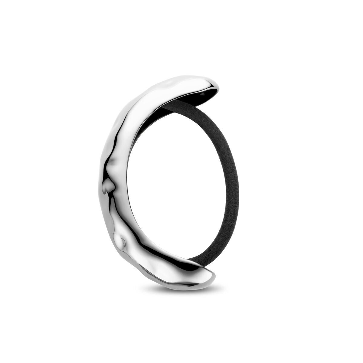 Stalen hair cuff zilverkleurig – stijlvol haaraccessoire voor dames