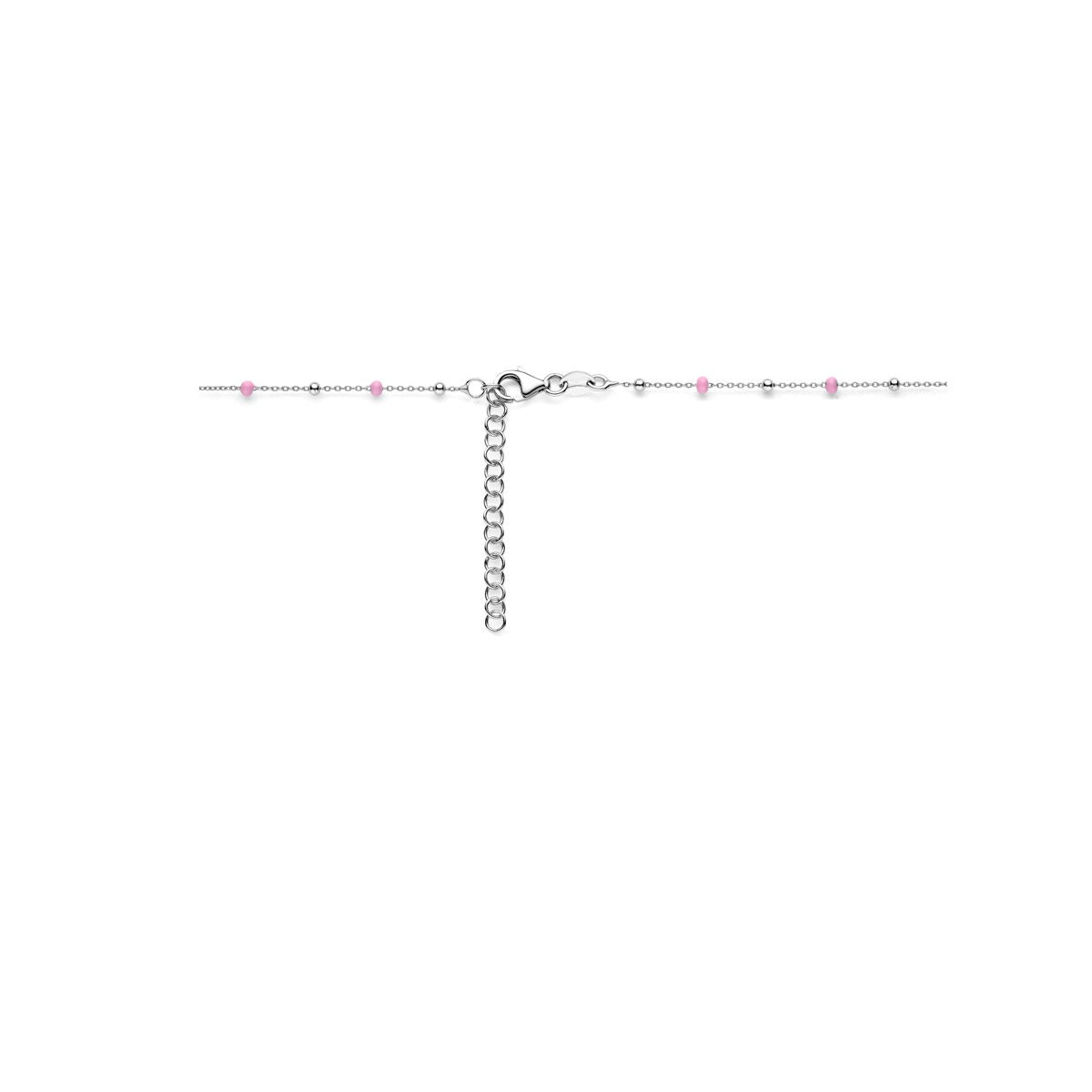 Zilveren ketting met hartje – Gerhodineerd kinder collier 36 + 4 cm