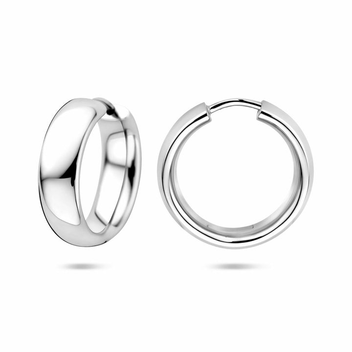 Zilveren klapoorringen – gerhodineerd 925 zilver 20 mm