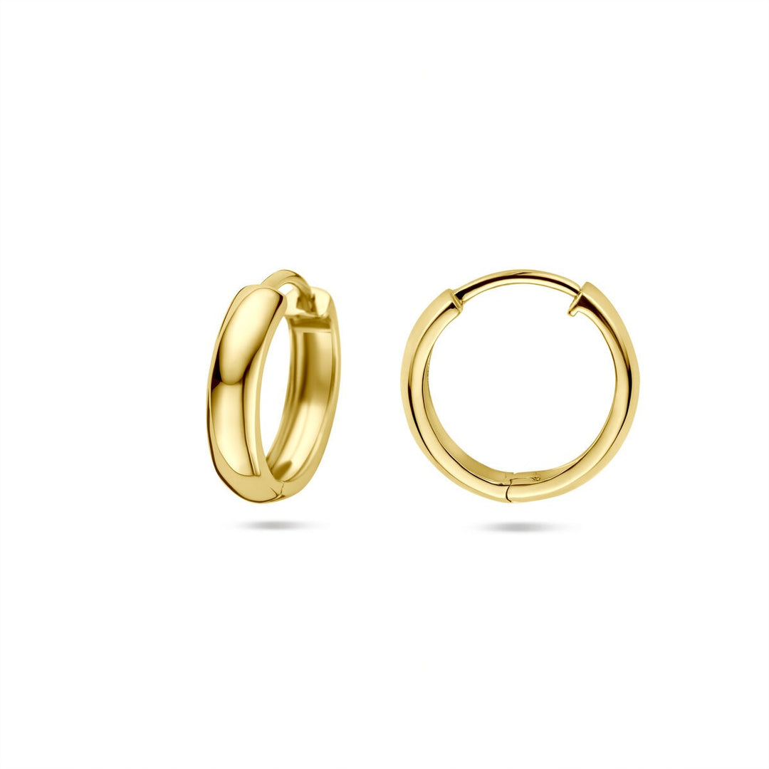 Gouden oorringen 14k – 15 x 3,5 mm