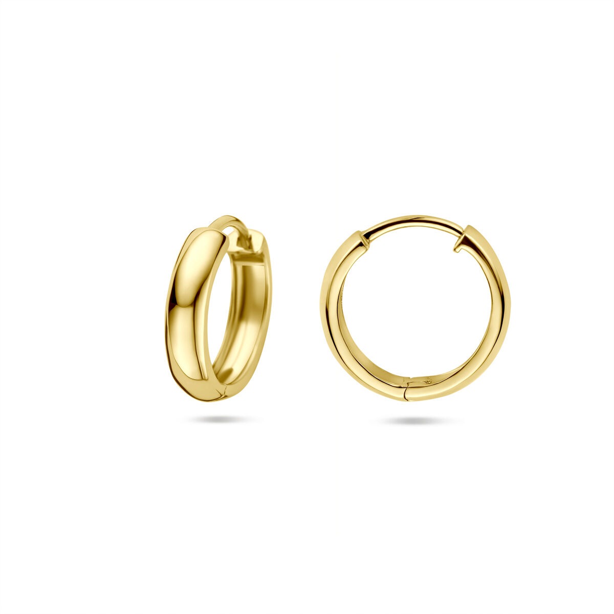 Gouden oorringen 14k – 15 x 3,5 mm