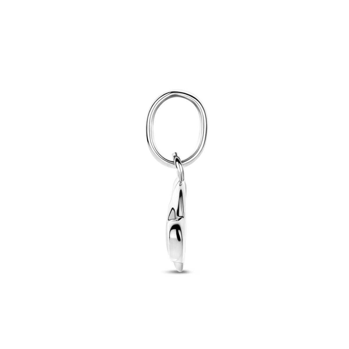 Zilveren kinderhanger hart met rode emaille – liefdevol detail