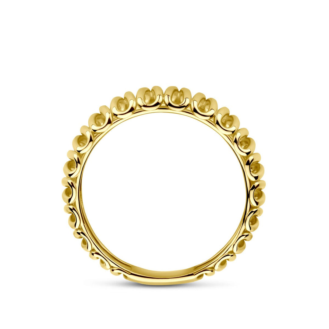 14k geelgouden ring – 6mm breed