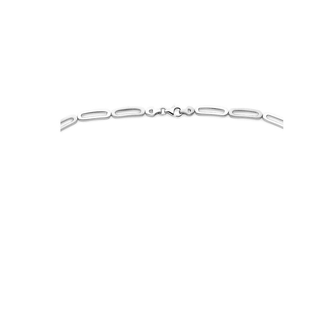 Zilveren dames ketting zonder hanger – gerhodineerd 925 zilver 5,7 mm 45 cm