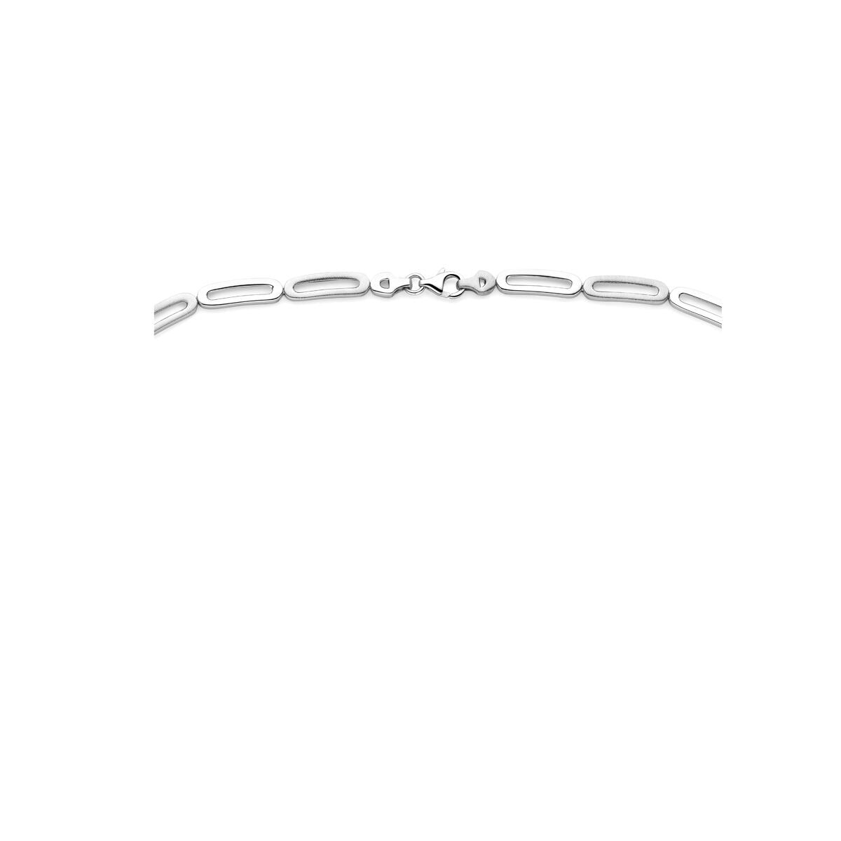 Zilveren dames ketting zonder hanger – gerhodineerd 925 zilver 5,7 mm 45 cm