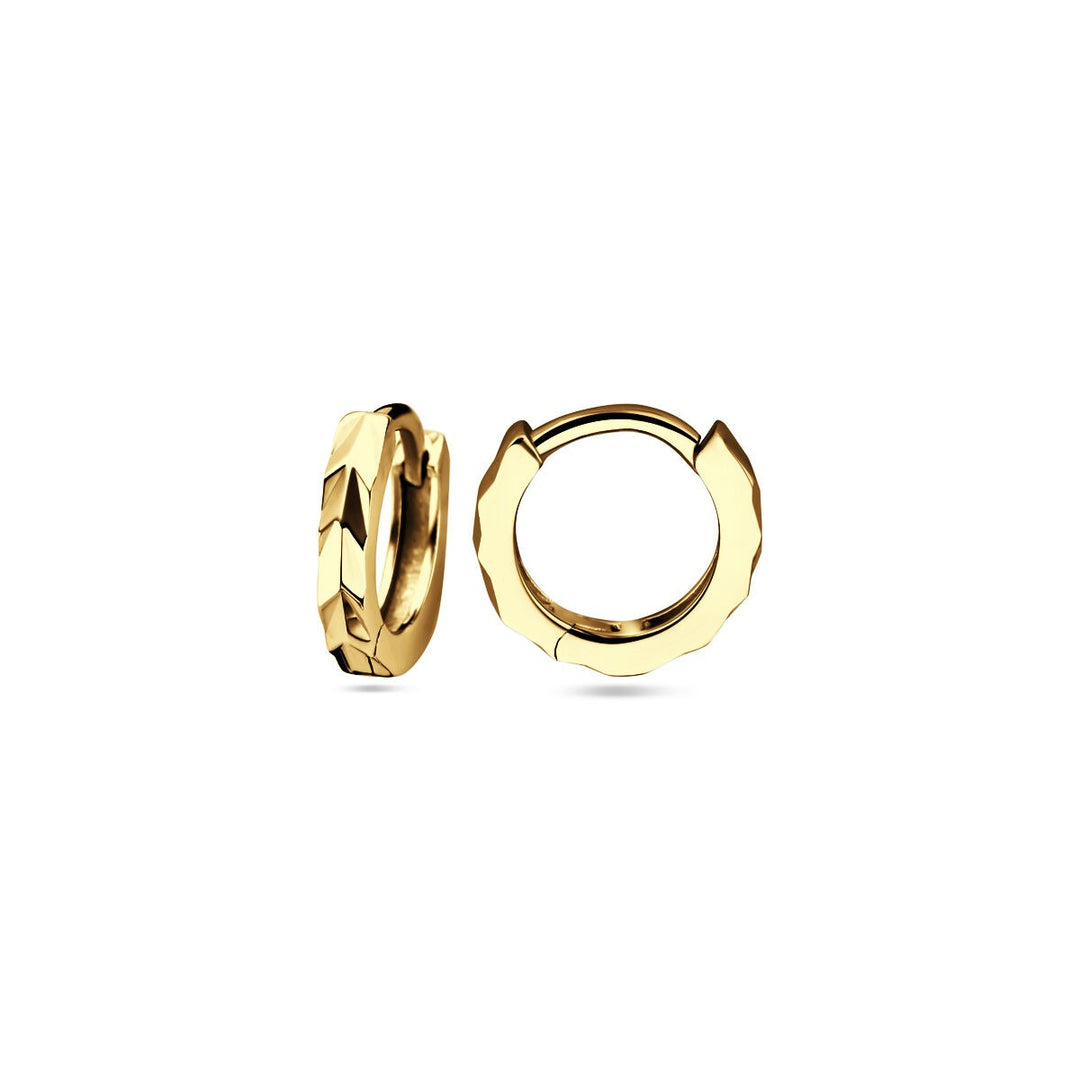 Ohrhänger flach 1 Mikron Silber vergoldet (gelb)