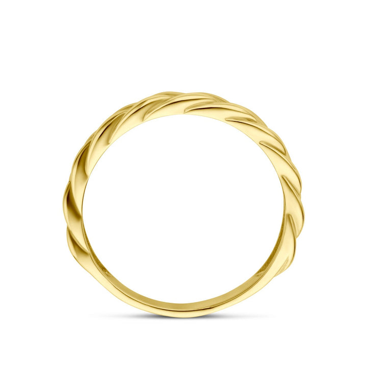 9k geelgoudkleurige damesring – elegant en tijdloos