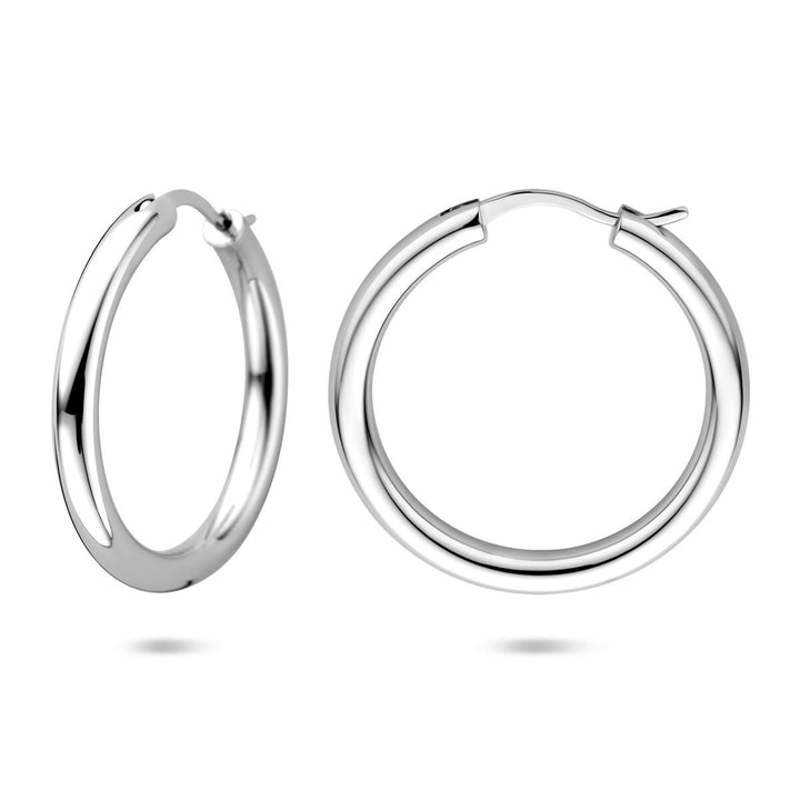 Zilveren oorringen 925 gerhodineerd – 26,5 mm