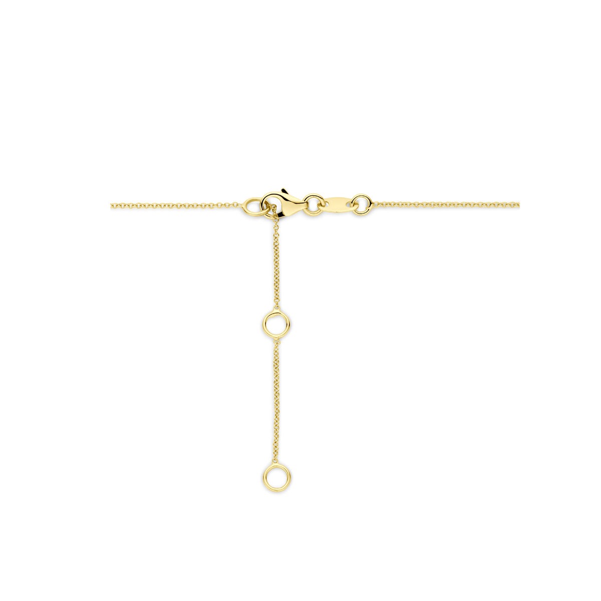 14k geelgouden collier met diamant – verfijnde schittering in tijdloos design