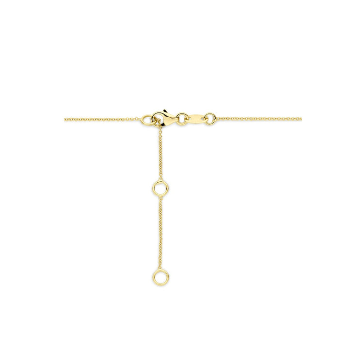 14k geelgouden collier met diamant – verfijnde schittering in tijdloos design