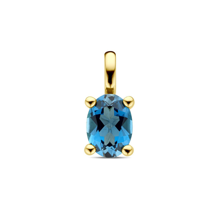 Anhänger London Blue Topas 14K Gelbgold
