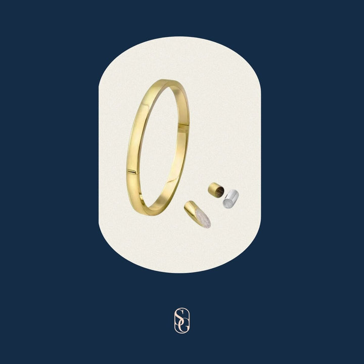 14k Geelgouden armband met zilveren kern dubbel gourmette