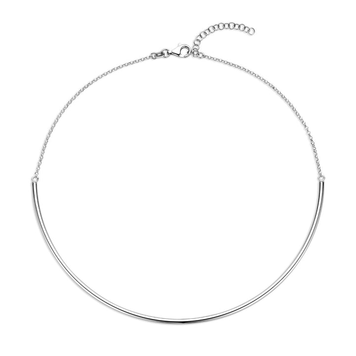 Zilveren dames ketting gerhodineerd 2,5 mm 38,5 + 5 cm