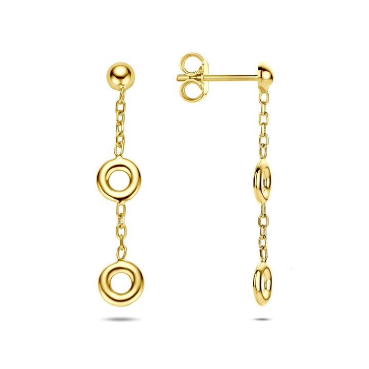 14k Geelgouden dames oorhangers
