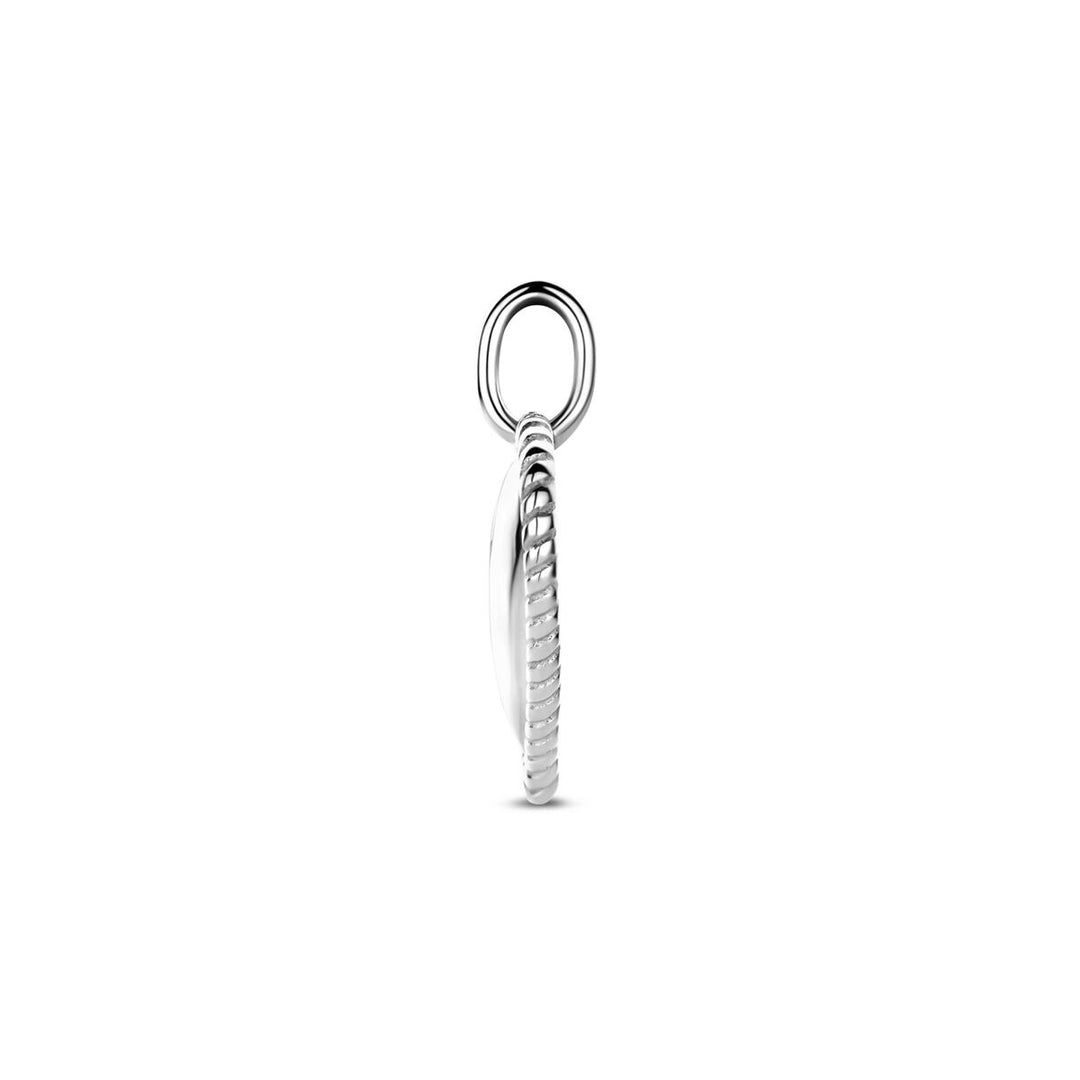 Zilveren hanger met hartje – Gerhodineerd dames sieraad 19,5 mm