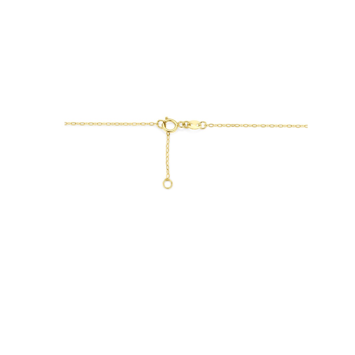 14k Geelgouden collier met hart hanger