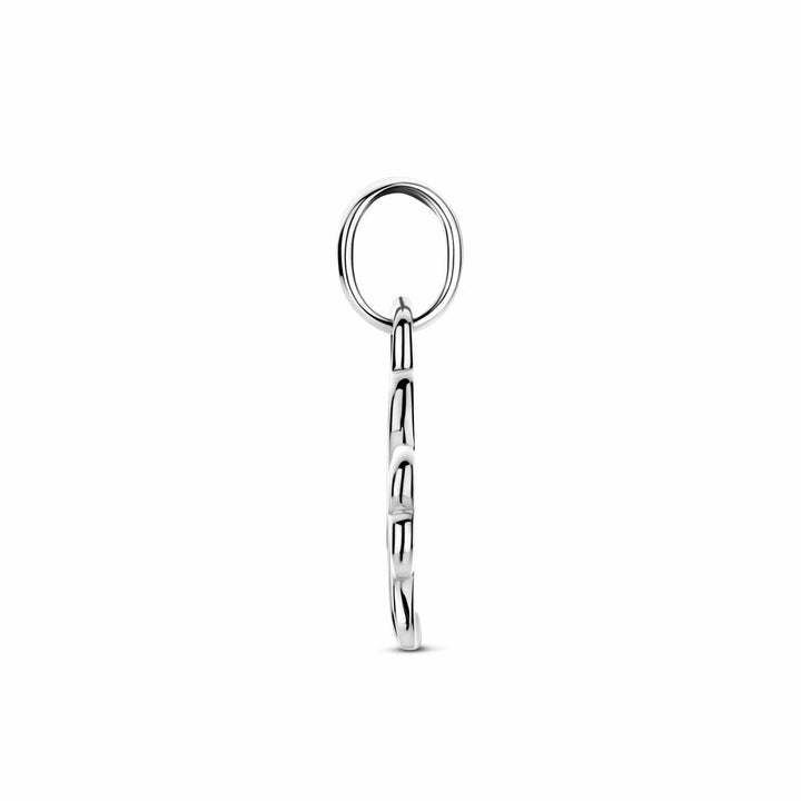 Zilveren klaverhanger 925 gerhodineerd – 17 mm