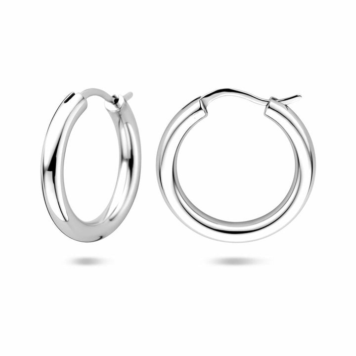 Zilveren oorringen 925 gerhodineerd – 11 mm