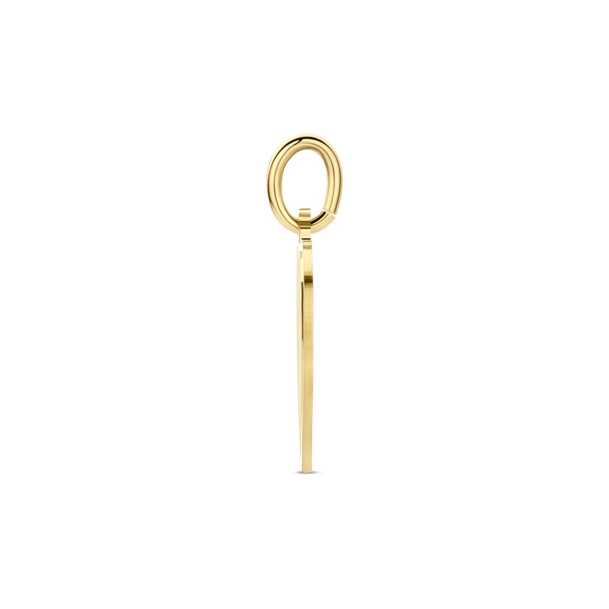 9k Gouden Graveer Hanger Hart