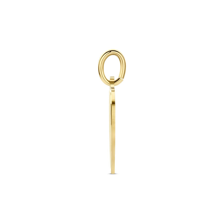 9k Gouden Graveer Hanger Hart