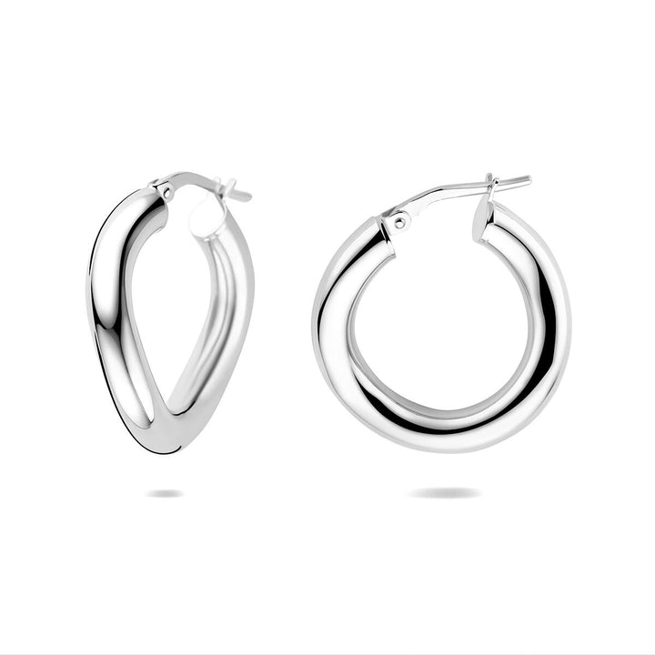 Zilveren oorringen – gerhodineerd 925 zilver