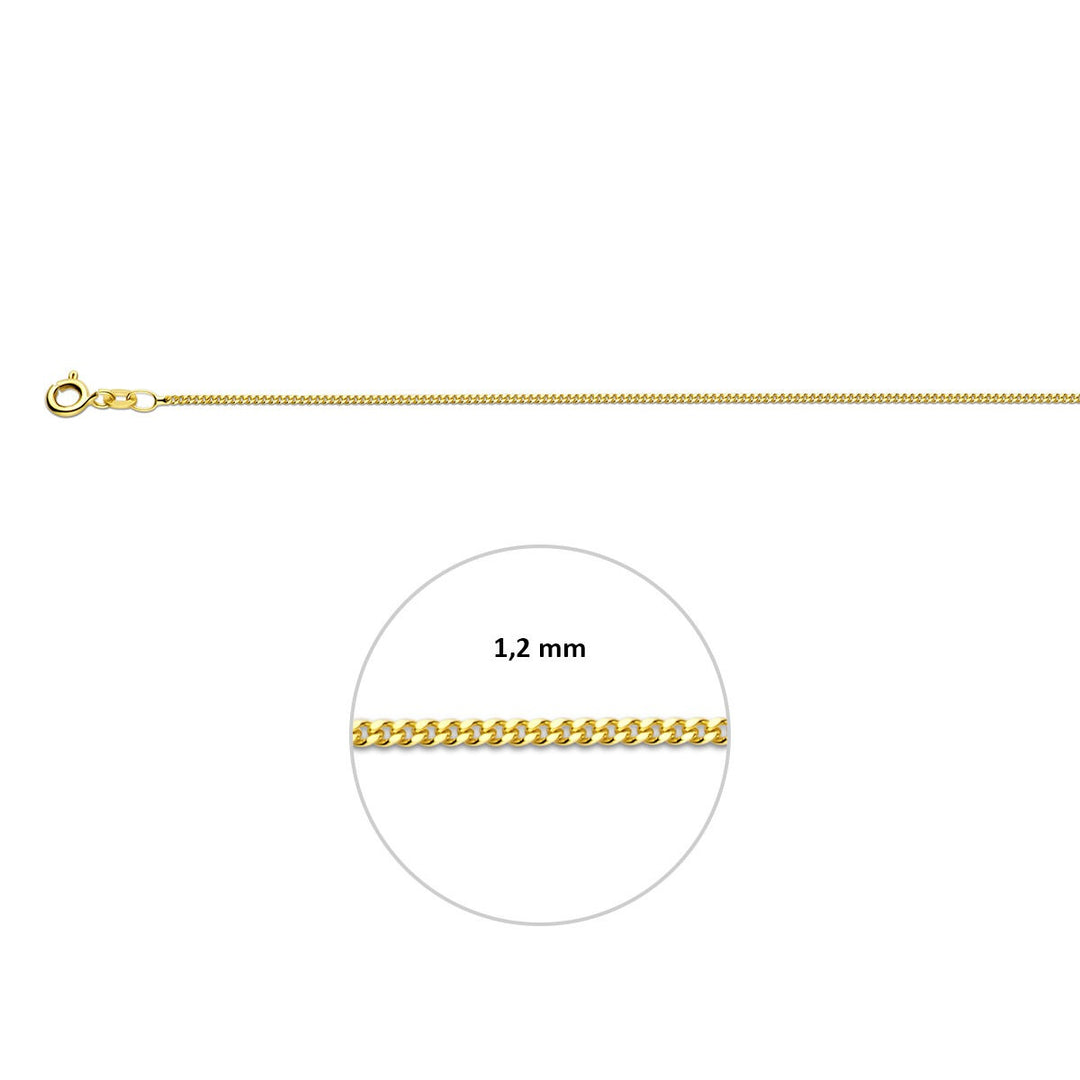 9k Gouden Gourmet Armband
