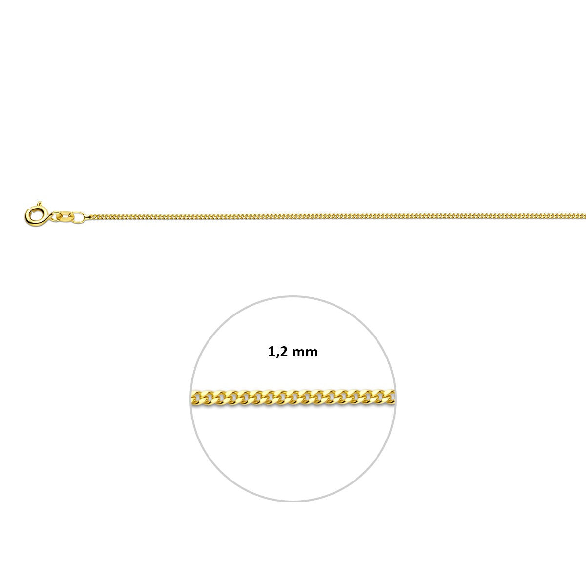 9k Gouden Gourmet Armband