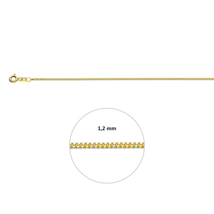 9k Gouden Gourmet Armband
