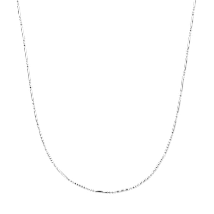 Gerhodineerd zilveren dames ketting zonder hanger 1,5 mm 41 + 4 cm