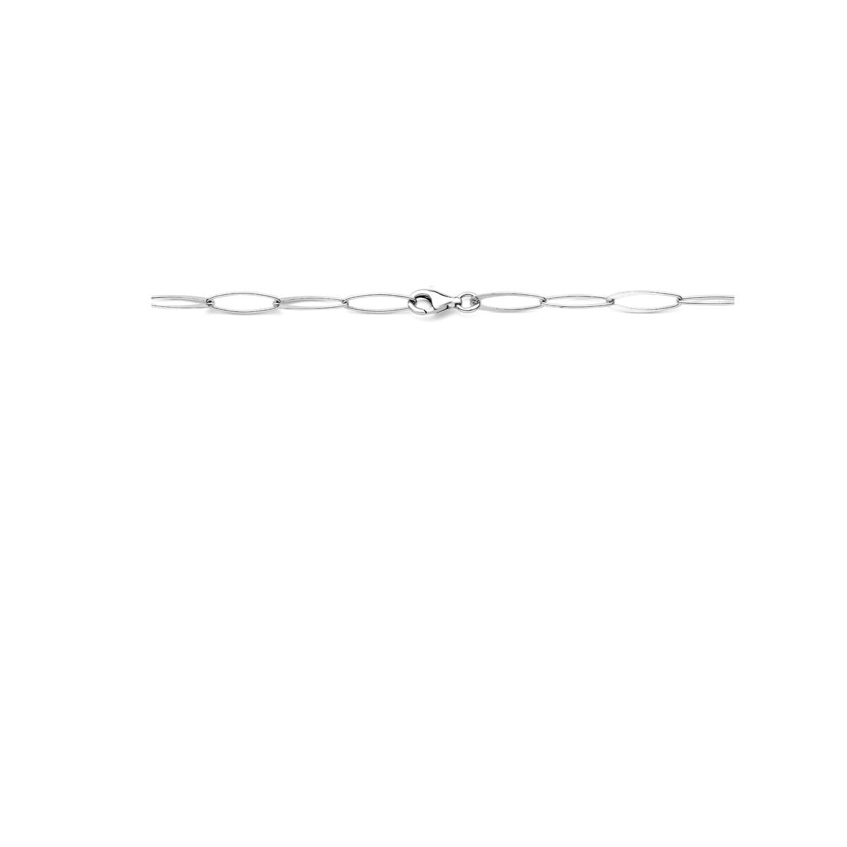 collier anker 6 mm 45 cm zilver gerhodineerd 6 mm 45 cm