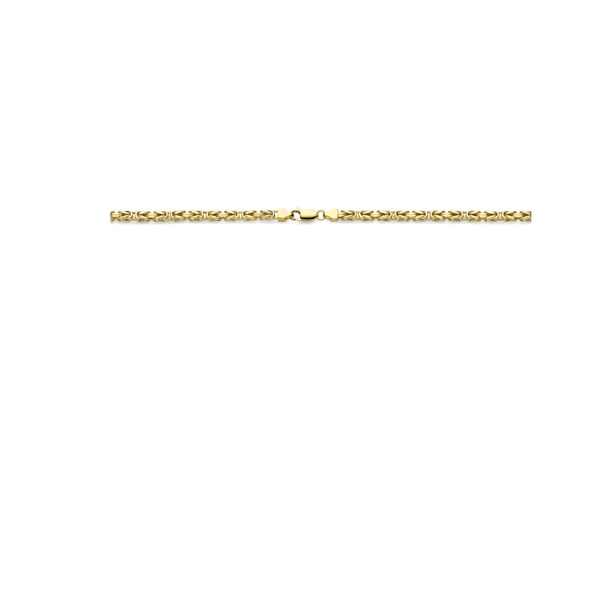 Gouden heren ketting koningsschakel – 14k geelgoud