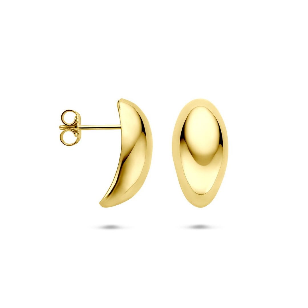 Verguld zilveren oorknoppen 925 geelgoudkleurig – dames