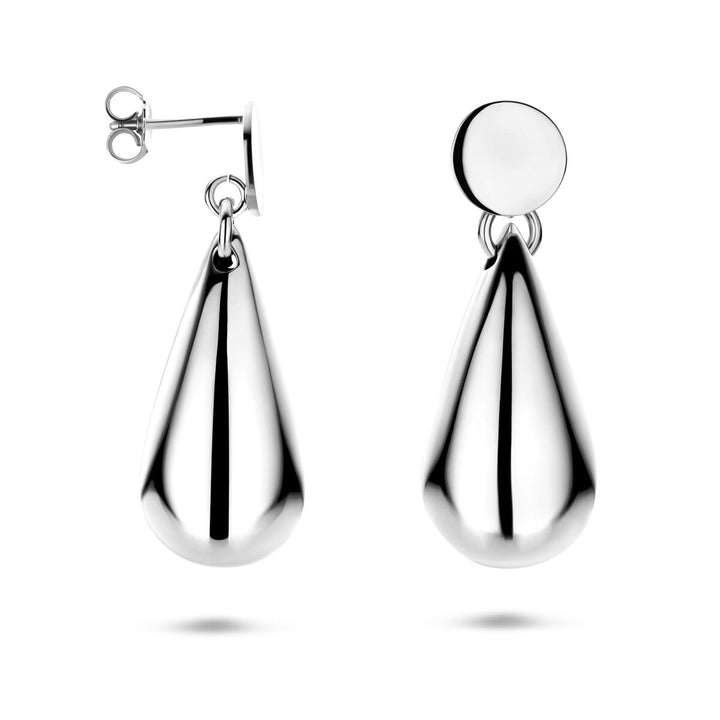Zilveren oorhangers druppelvorm gerhodineerd 925 – dames