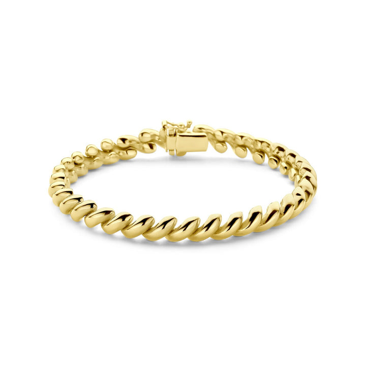 14k Geelgouden San Marco armband met bakslot