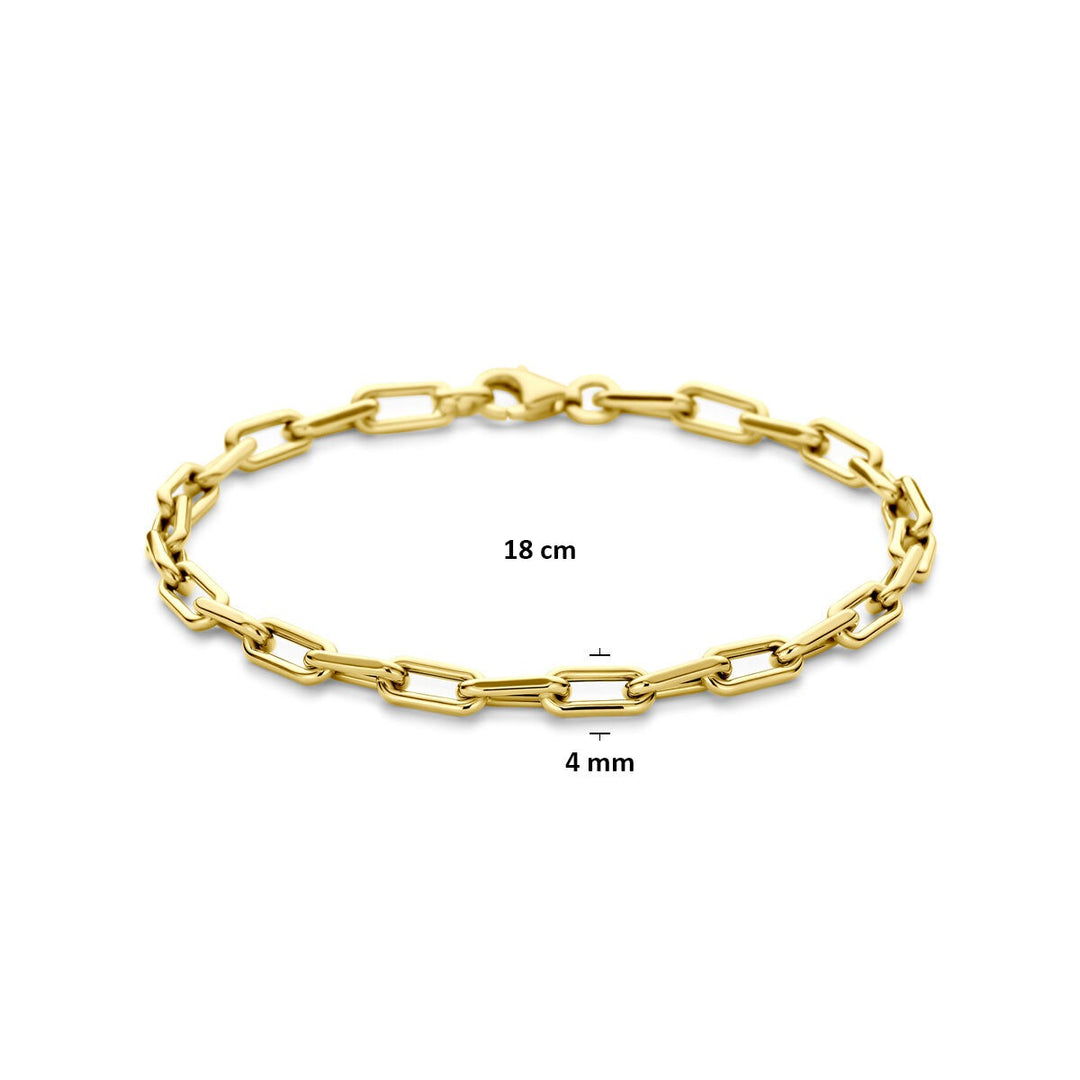 Gouden dames armband 14k – anker schakel 4 mm