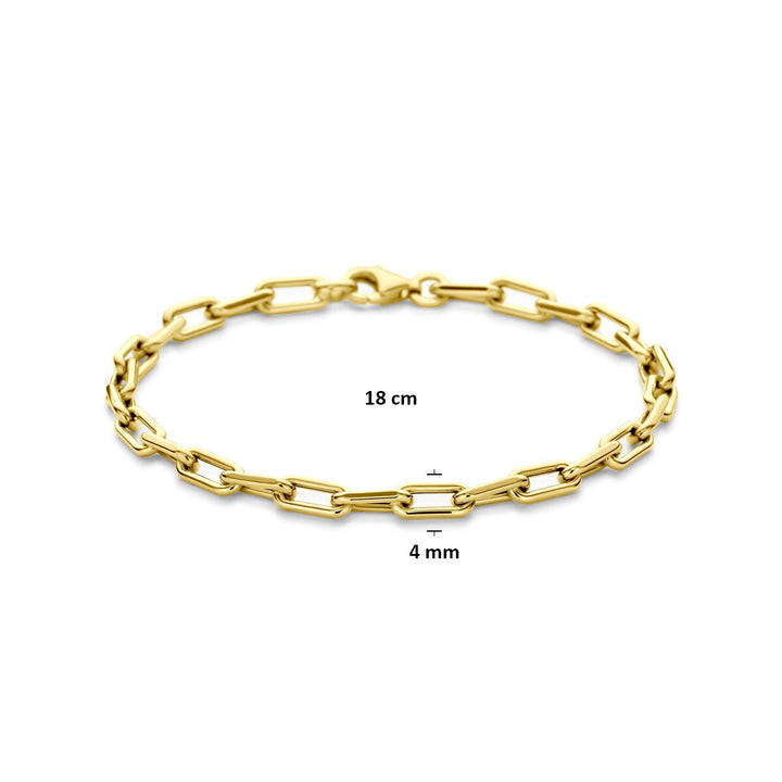 Gouden dames armband 14k – anker schakel 4 mm
