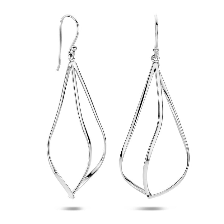Zilveren oorhangers – gerhodineerd 925 zilver