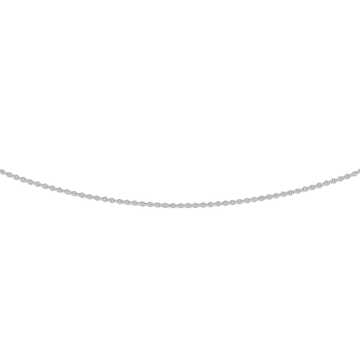 14k witgouden ketting 0.8mm zonder hanger – anker schakel