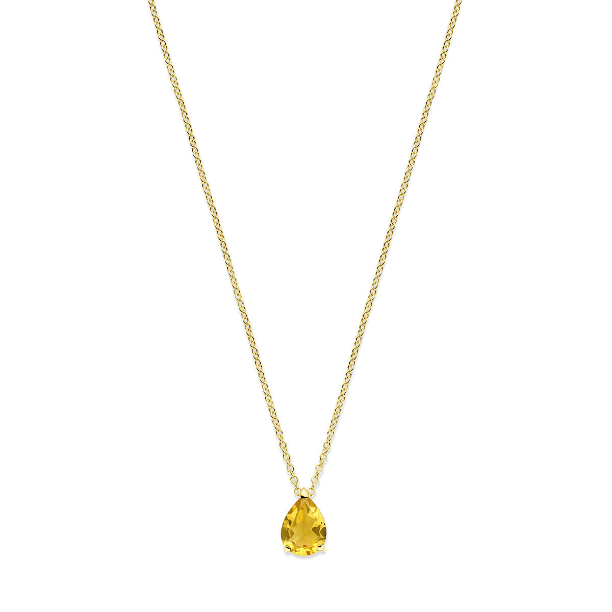 citrine necklace 42 – 44 cm 14K yellow gold