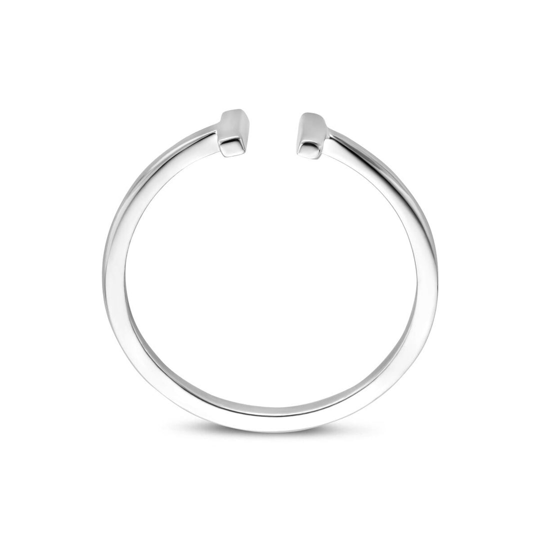 Gerhodineerd zilveren ring 5.5 mm