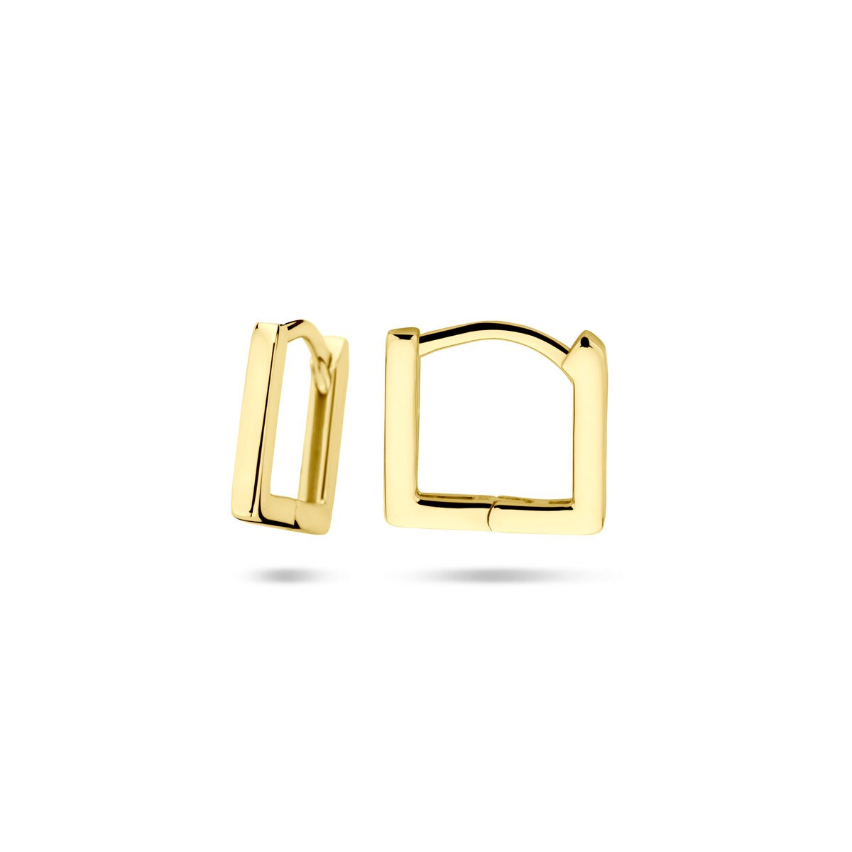 vergulde Zilveren Klapoorringen – Elegante Stijl voor Dames