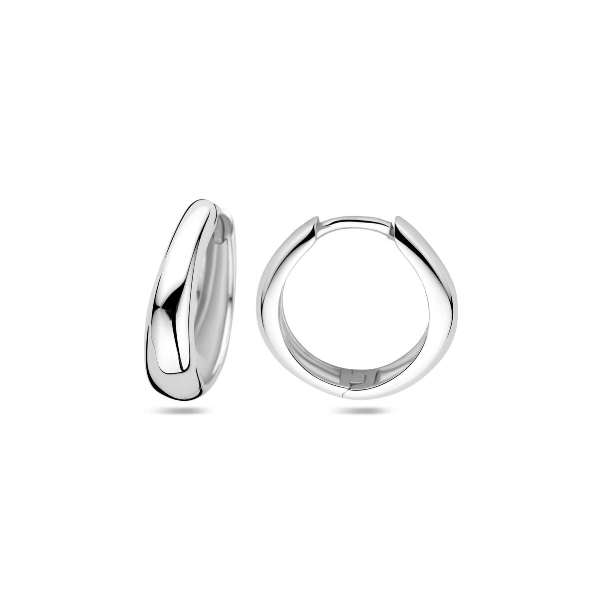 Zilveren oorringen dames – gerhodineerd 925 zilver, 16,5 mm