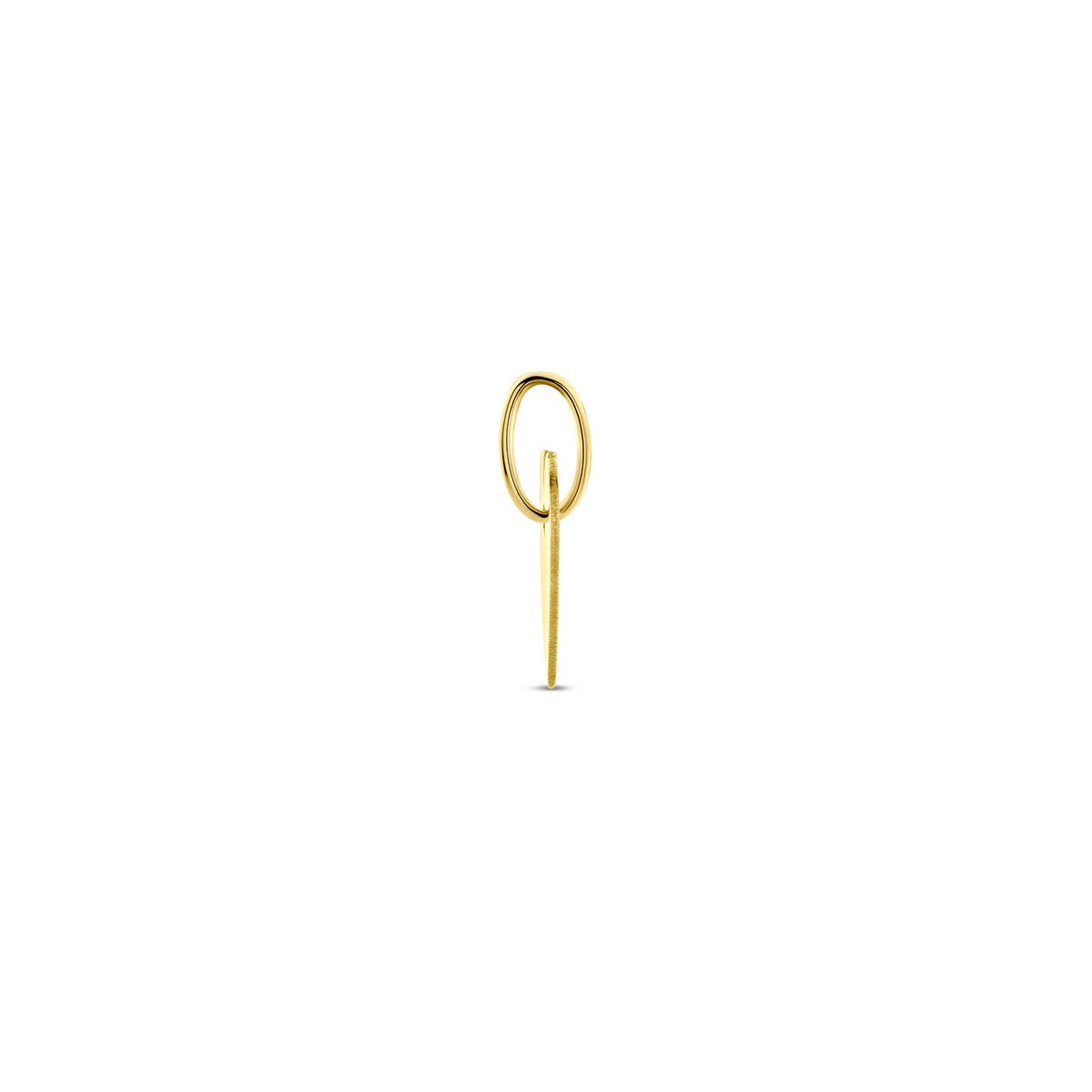 9k Geelgouden Graveerhanger Hartvormig – 13 mm